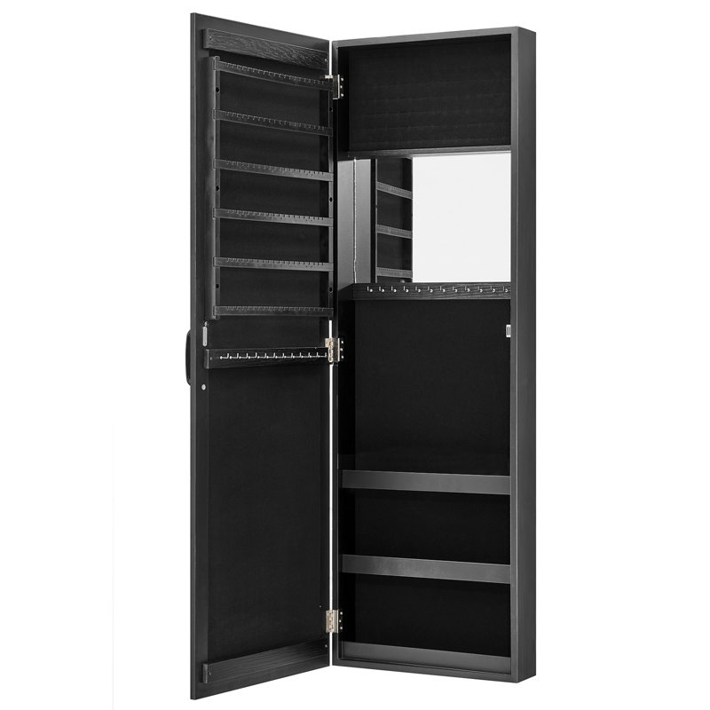 Millwood Pines Granby 14'' Wide Jewelry Armoire with Mirror & Reviews